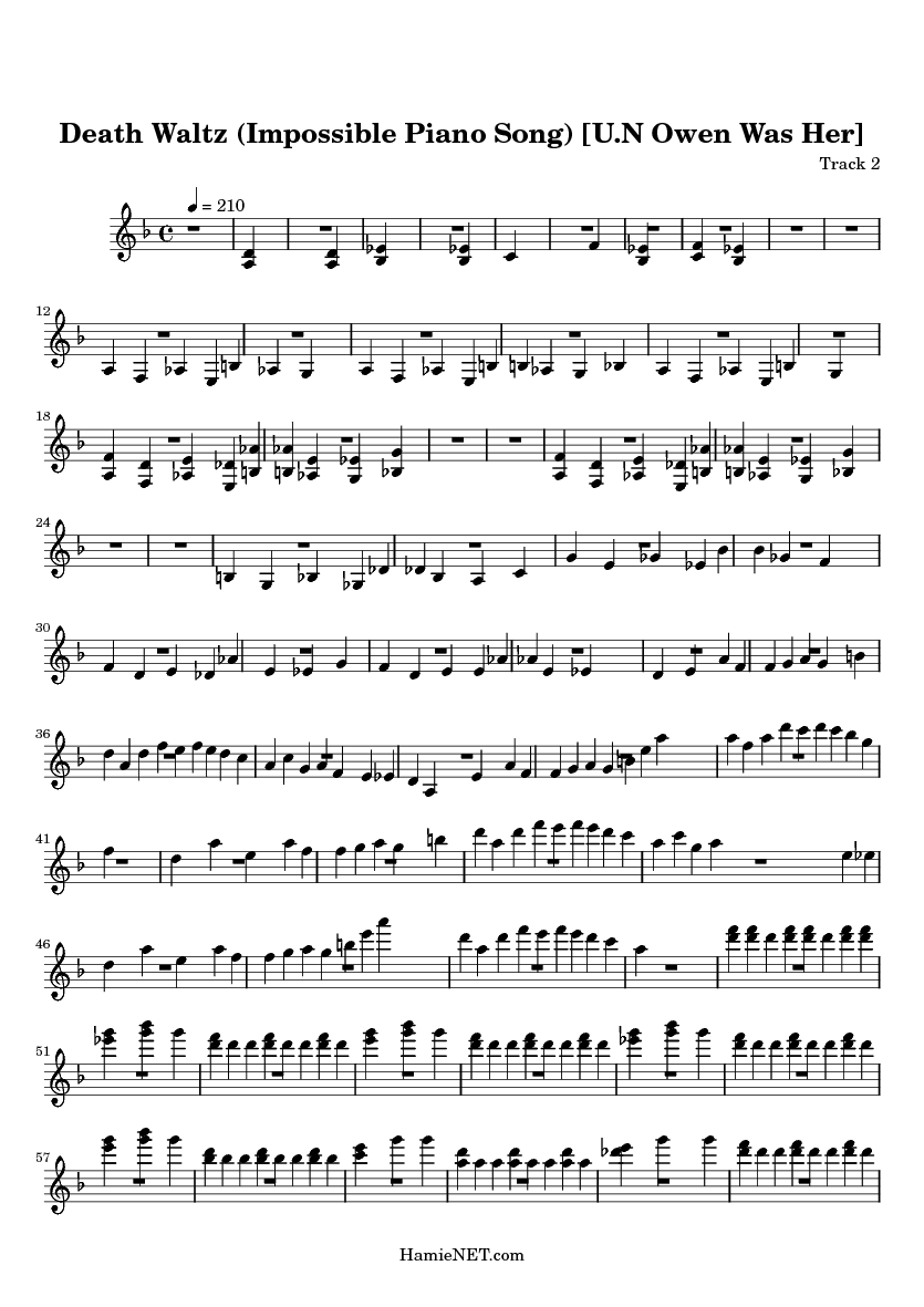 Un Owen Was Her Piano Sheet